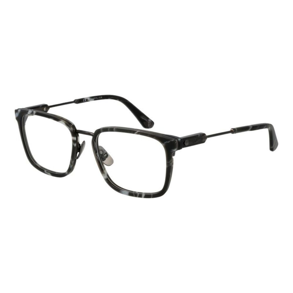 Police Gray Metal Glasses Men's (Frames)